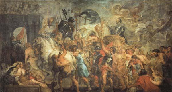 Peter Paul Rubens The Triumphal Entrance of Henry IV into Paris Spain oil painting art